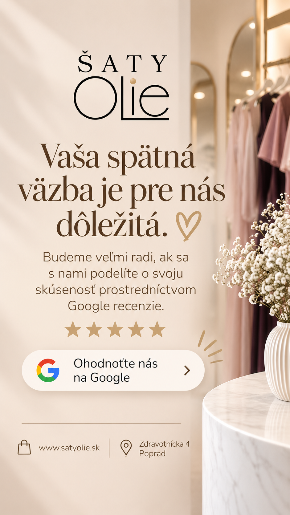 Vaša spätná väzba je pre nás dôležitá