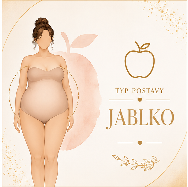 Typ postavy jablko - šaty pre moletky