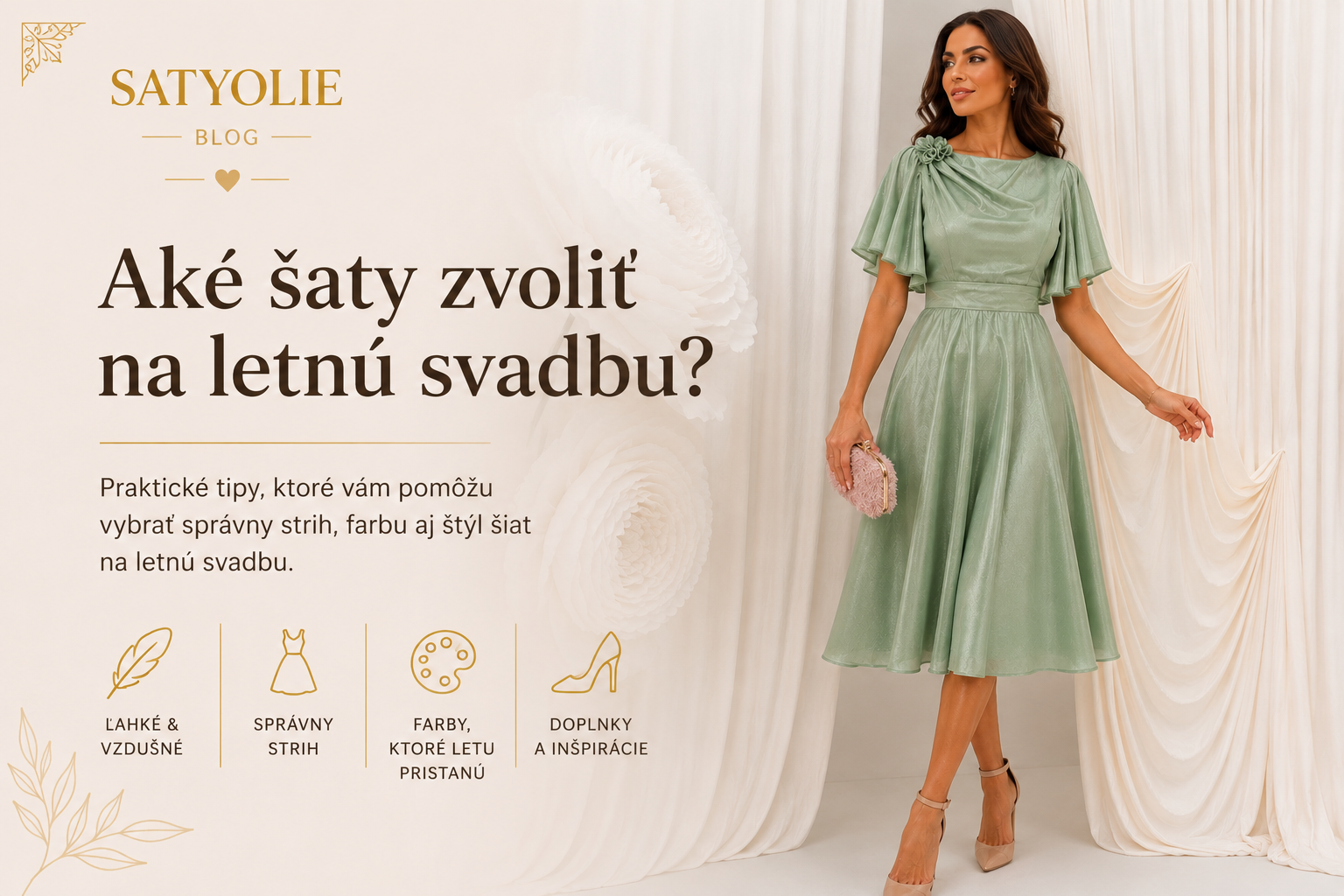 Aké šaty zvoliť na letnú svadbu