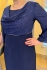Tmavo-modré šaty svadobná mama Plus size
