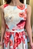 Asymetrické spoločenské šaty s kvetmi summer