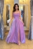 Luxusné fialkové spoločenské šaty na svadbu