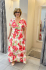 Dlhé zavinovacie šaty plus size floral