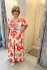 Dlhé zavinovacie šaty plus size floral