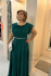 Zelené spoločenské šaty na ples plus size