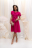 Malinové krátke spoločenské šaty Manuela