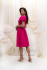 Malinové krátke spoločenské šaty Manuela