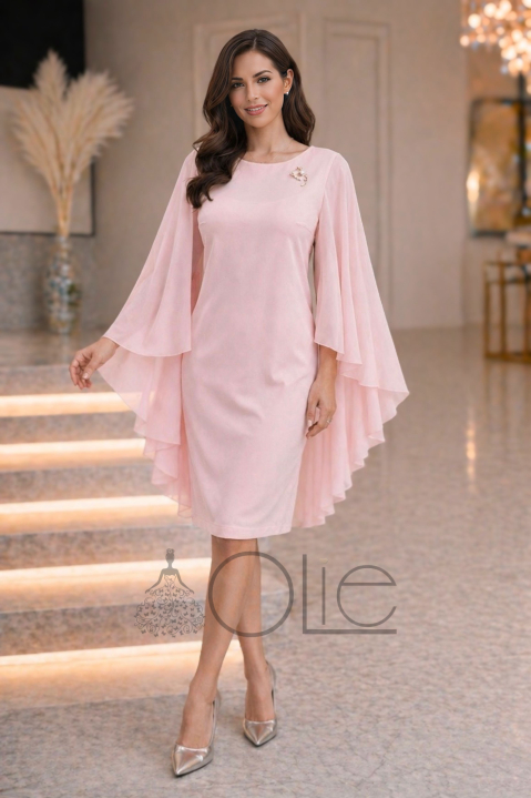 Svetlo-ružové šaty pre svadobnú mamku - Anjel