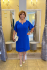 Krátke modré spoločenské šaty plus size