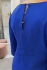 Krátke modré elegantné šaty plus size